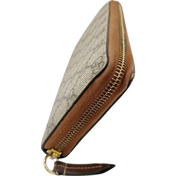 554248BY (L3) Authentic Gucci Wallet Long Brown PVC Luxury Vintage Designer Hand - Picture 3 of 10